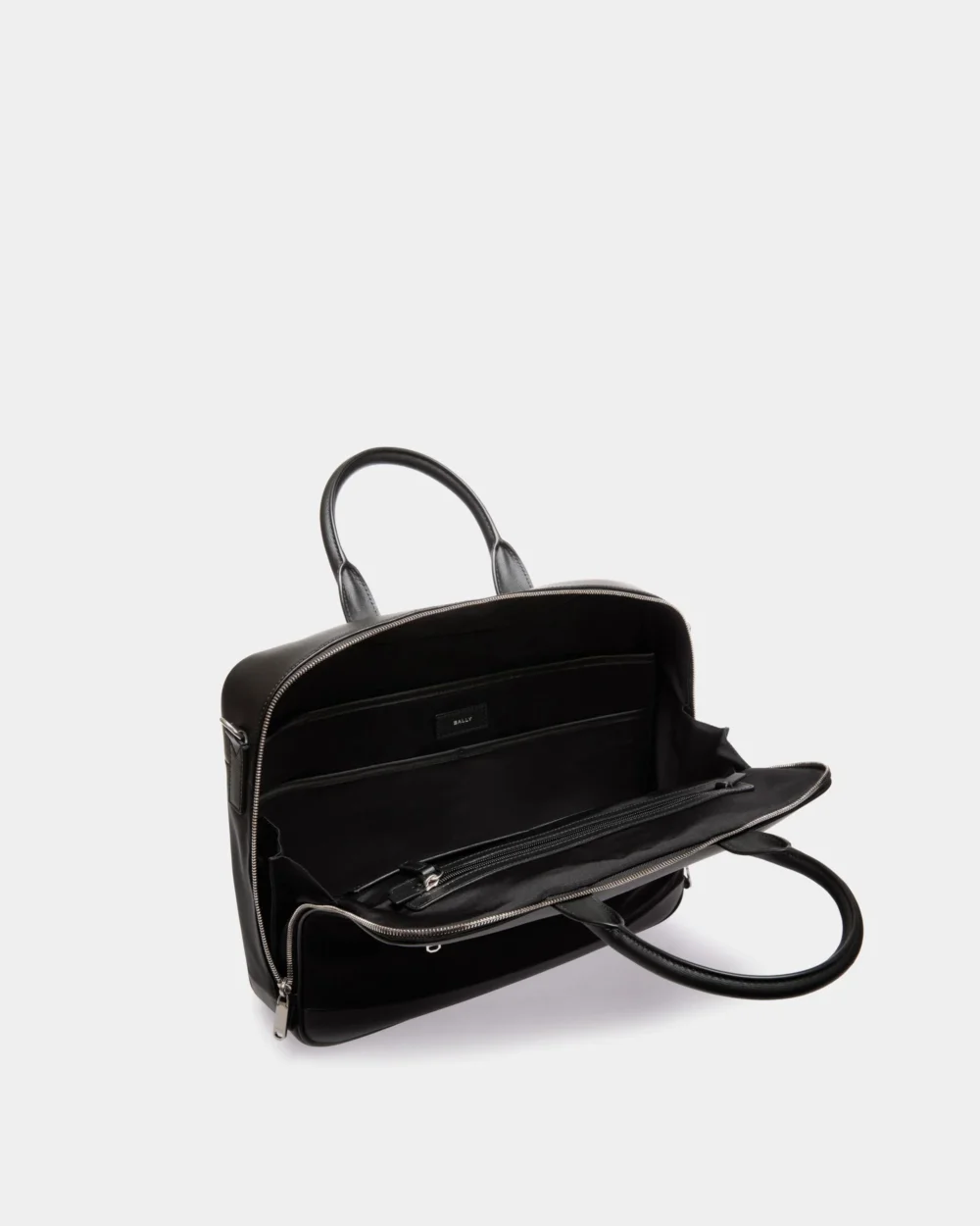 Vogel Briefcase in Black Nylon and Recycled Leather - 4