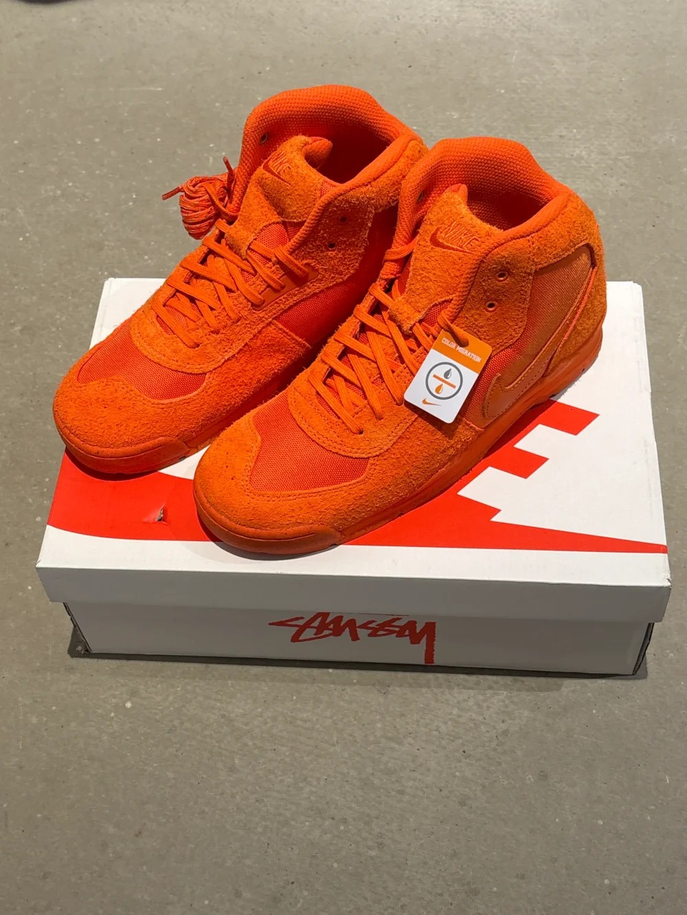 Nike Air Baltoro Stüssy Safety Orange Size 44.5 - 2