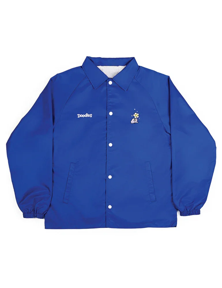 Doodles Embroidered Emblem Coaches Jacket