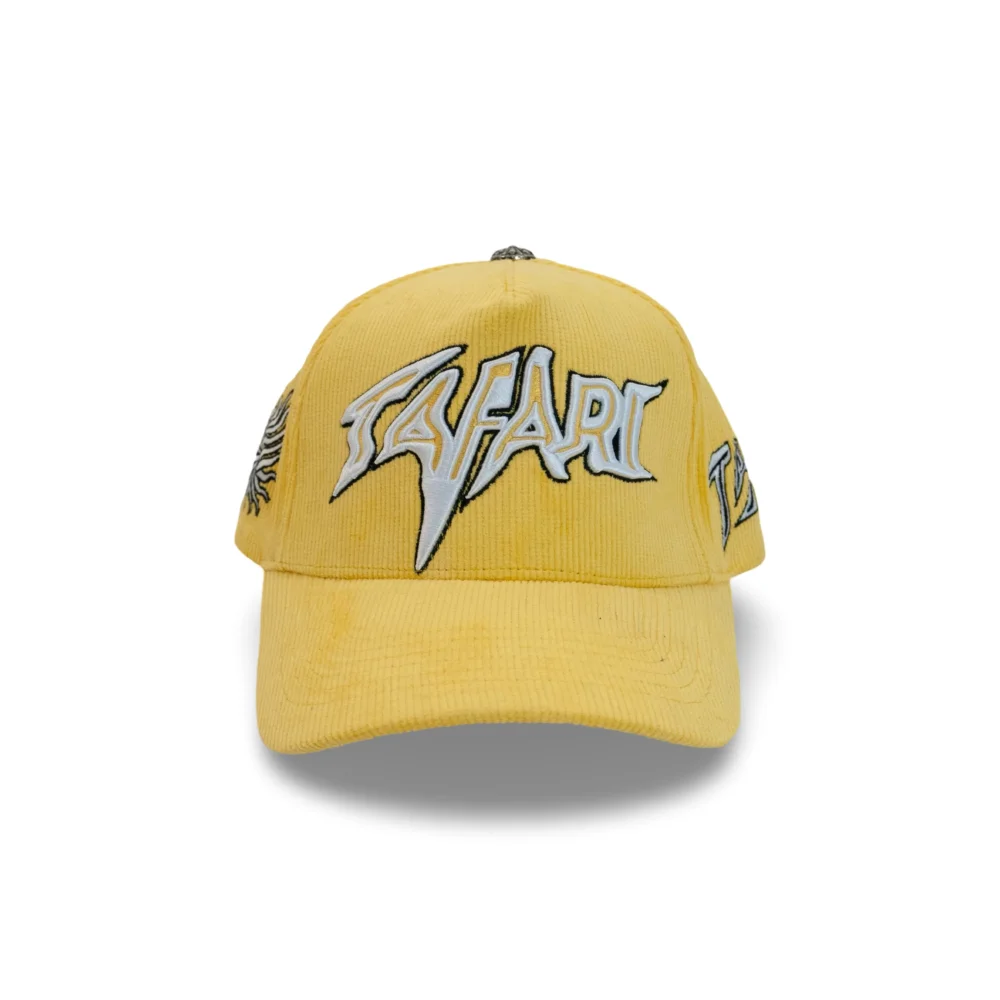 YELLOW CORDUROY HAT