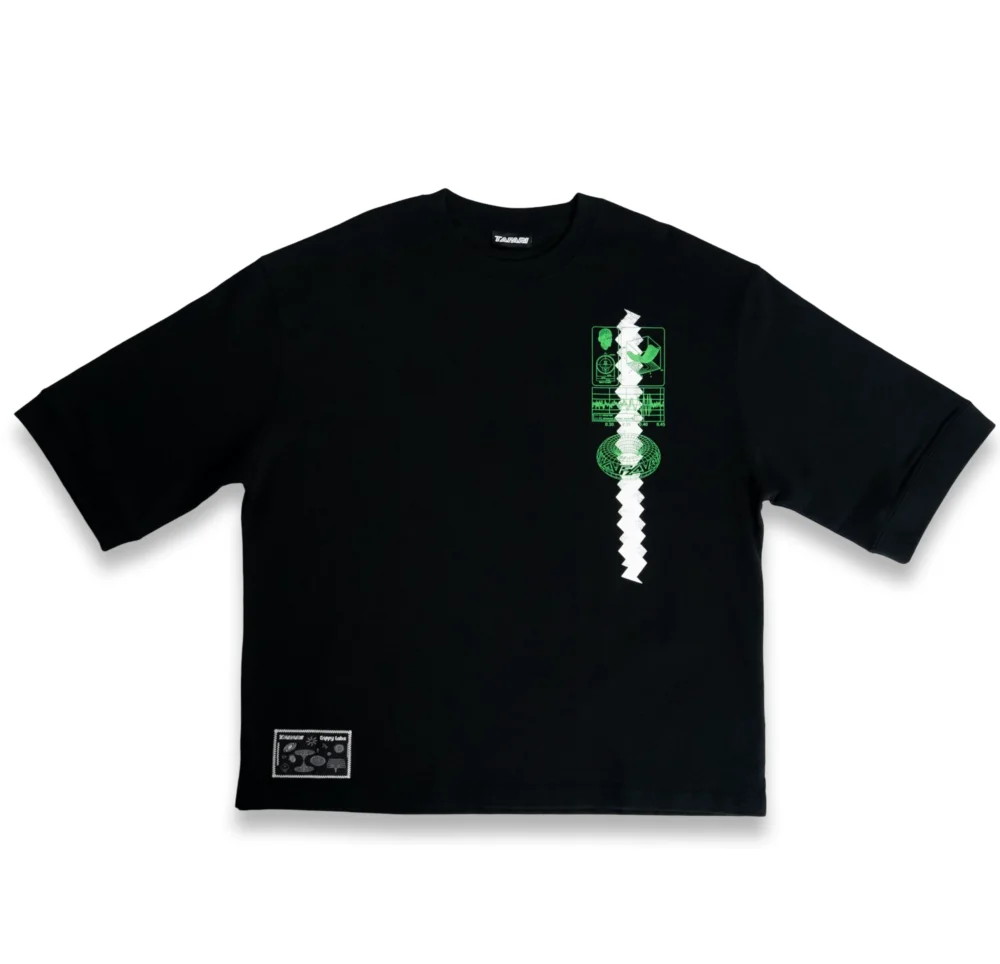 TAFARI X TRIPPY LABS T-SHIRT BLACK