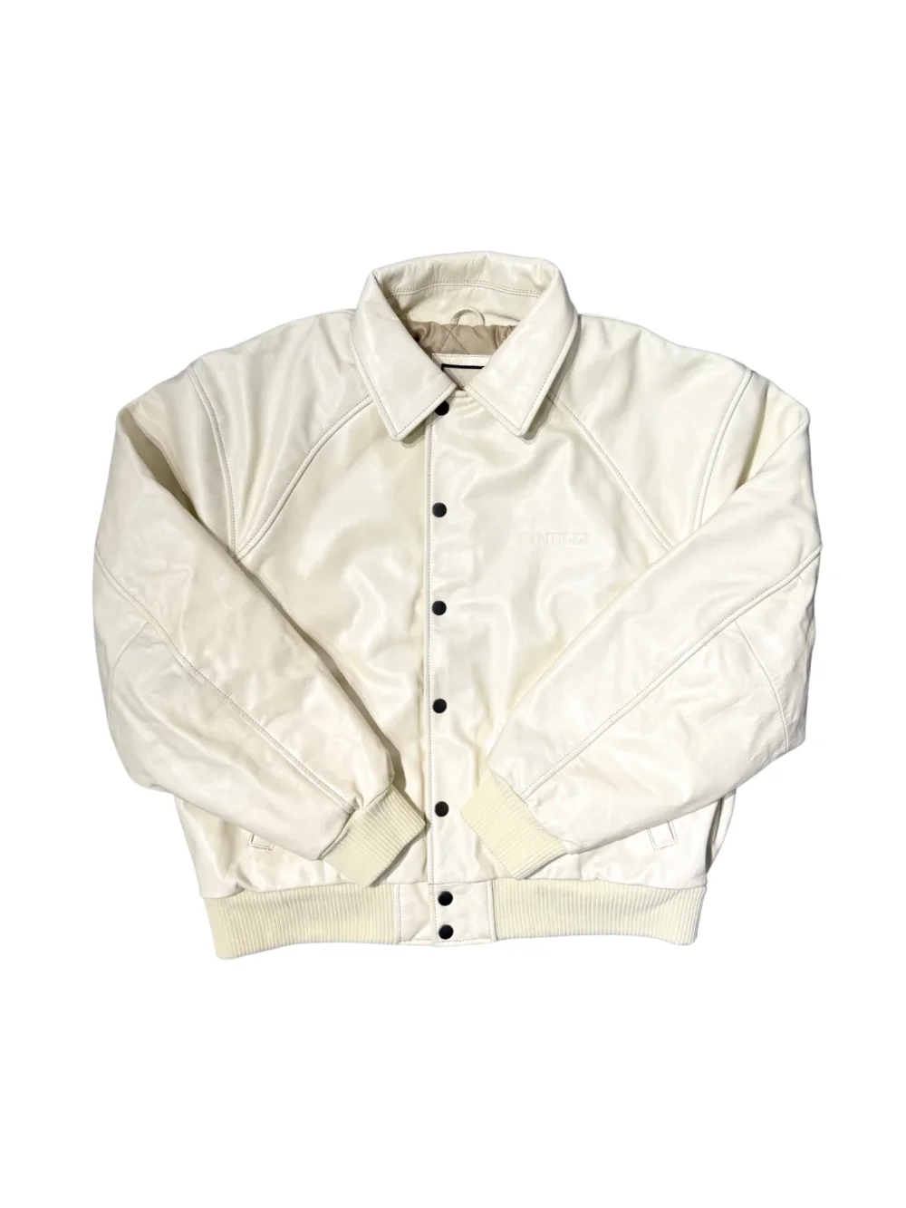 FINELLI White Globe Leather Jacket