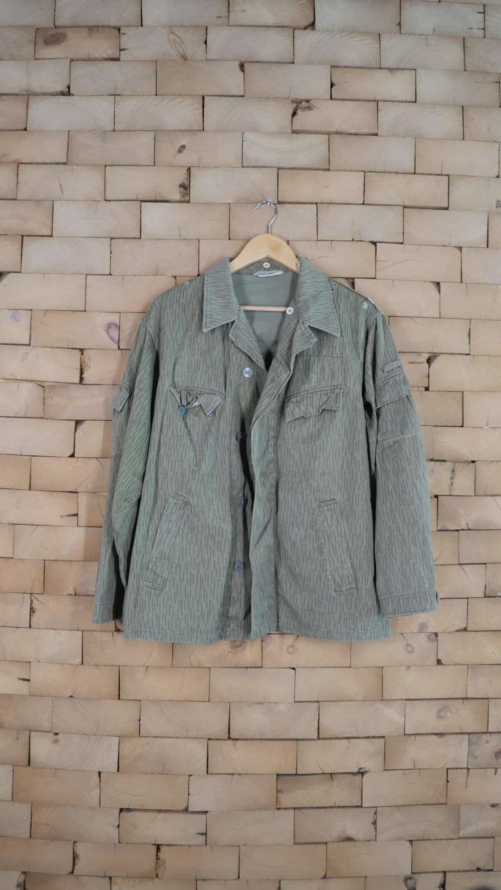 1960s Faded Rain Camo Jacket | L