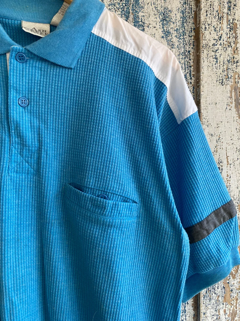 1980s Waffle Shirt | L - 4