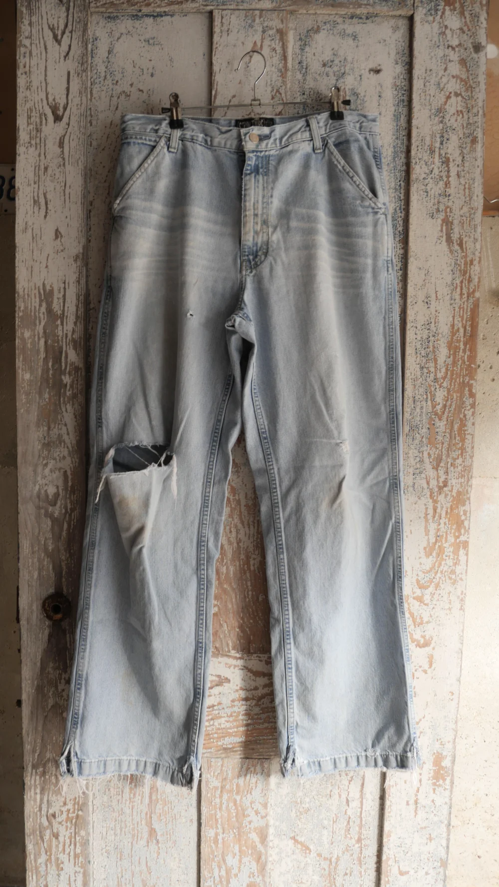 1990s Light Wash Faded Denim | 32