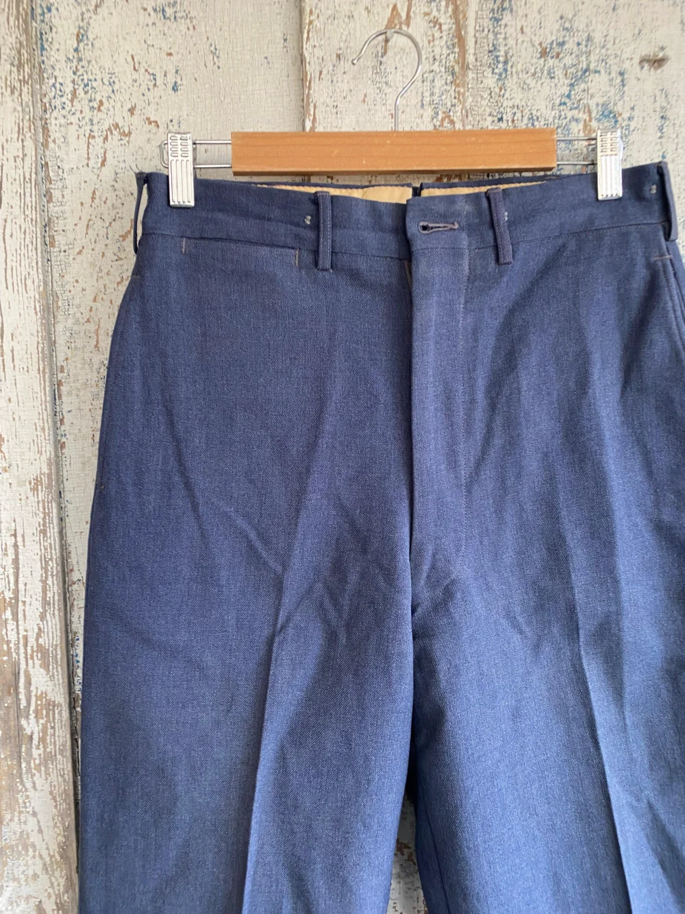 1970s Navy Wool Pants | 30 - 2