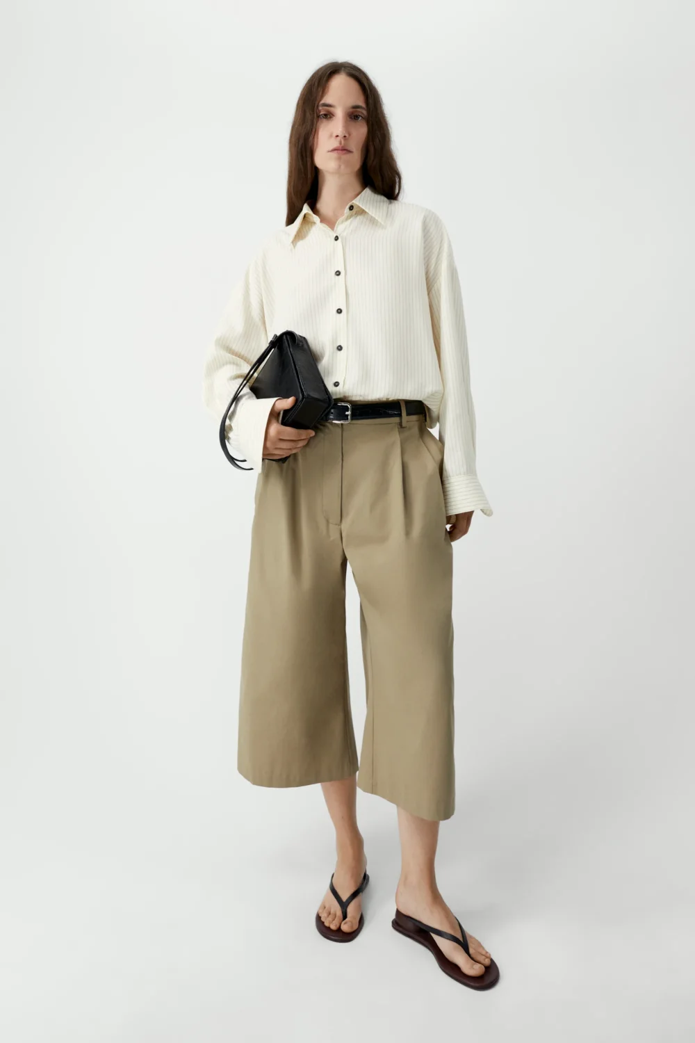 OVERSIZED PENCIL STRIPED SHIRT
