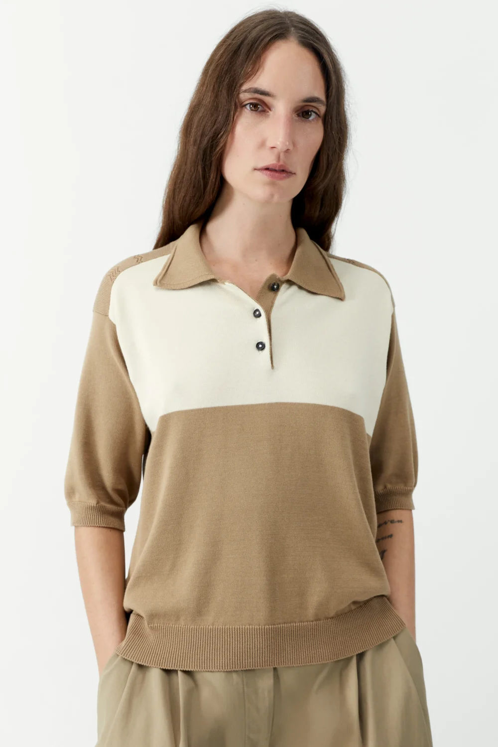 ORGANIC COTTON COLORBLOCK POLO - 2
