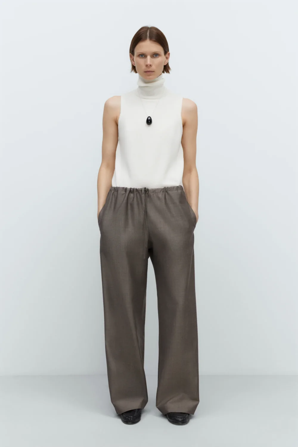 MOHAIR RELAXED PANTS