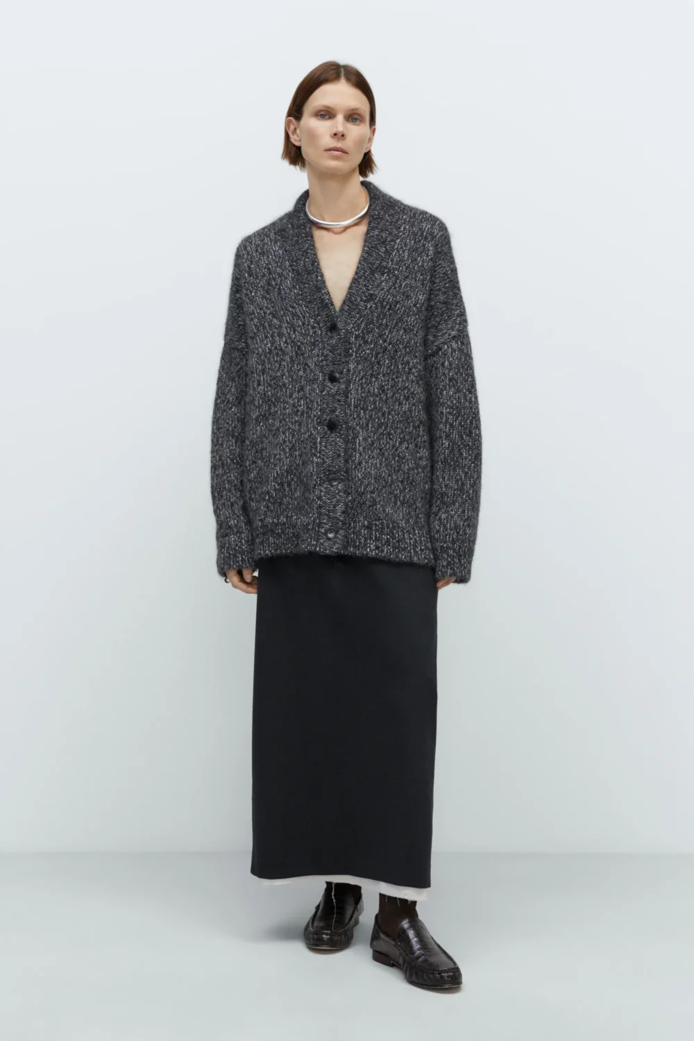 OVERSIZED CARDIGAN MELANGE