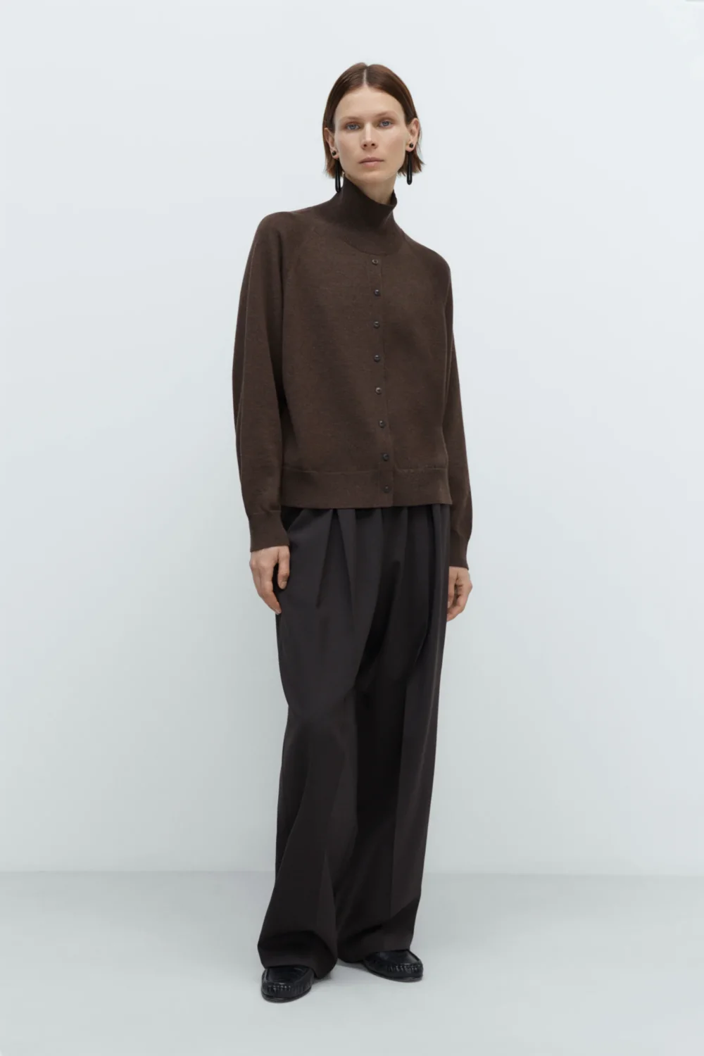 MERINO WOOL BUTTONED SWEATER