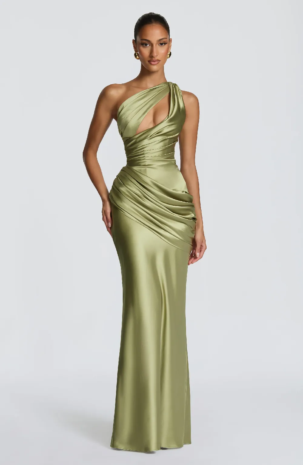 Emina Maxi Dress - Light Olive