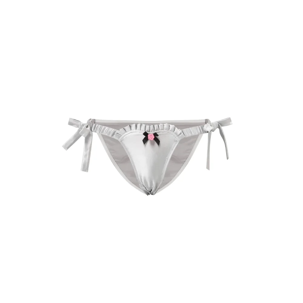 Silver bow knots briefs
