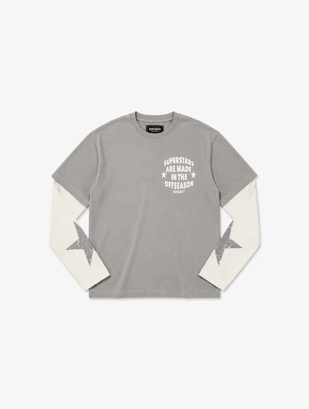 SUPERSTAR LAYERED T-SHIRT | GREY
