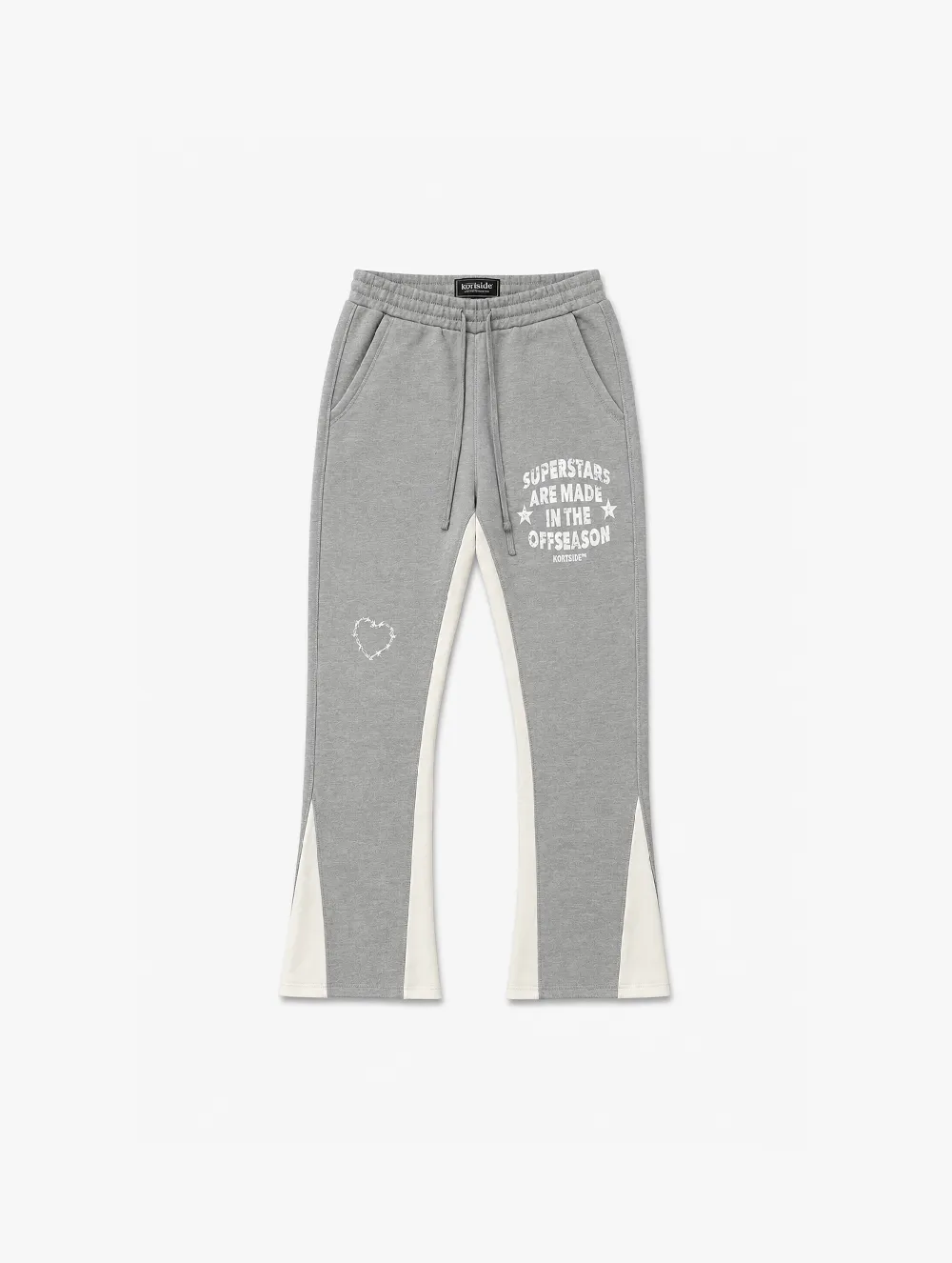 SUPERSTAR FLARED JOGGER | MARL GREY