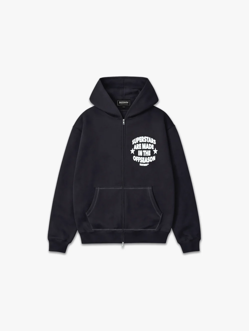 SUPERSTAR ZIP-THROUGH HOODIE | CHARCOAL GREY