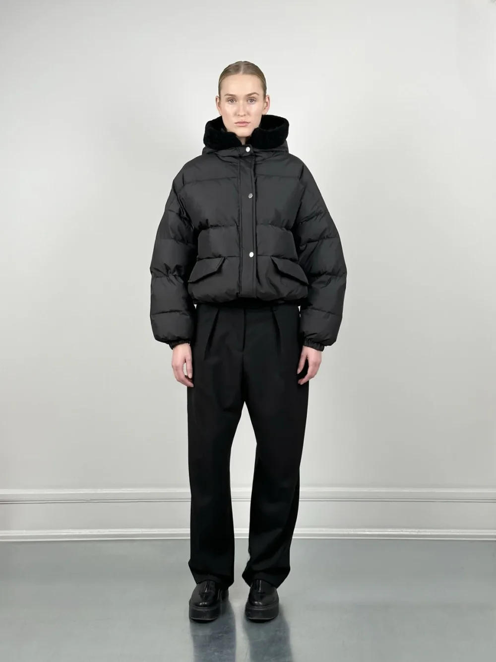 EVA DOWN JACKET - BLACK