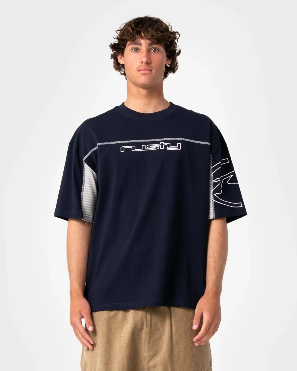 Cyber Stripe Short Sleeve Tee