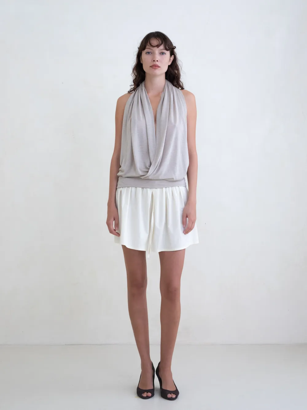 Rhea Mini Skirt - Butter
