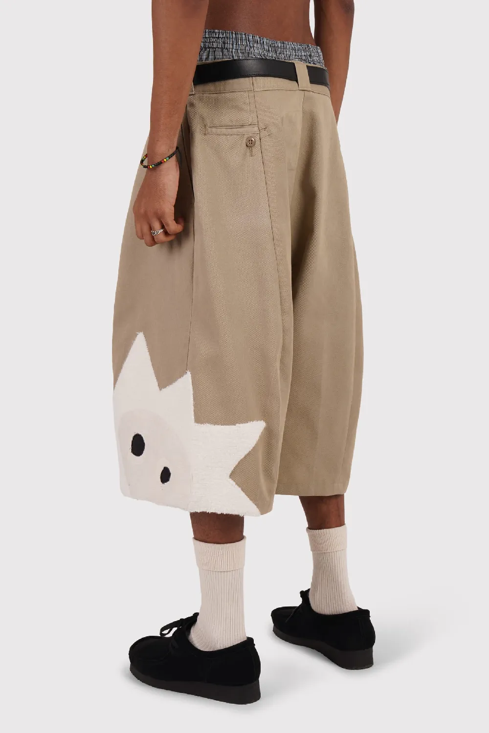 FO Baggy Shorts - Beige - Limited Whimsical Little Bugger Edition - Bone - 3