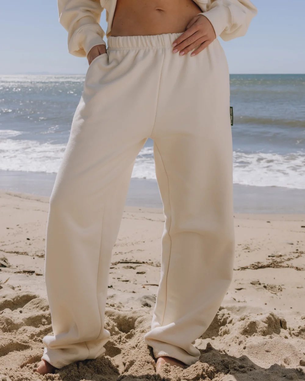 Heavyweight Straight Leg Sweatpants - Sand