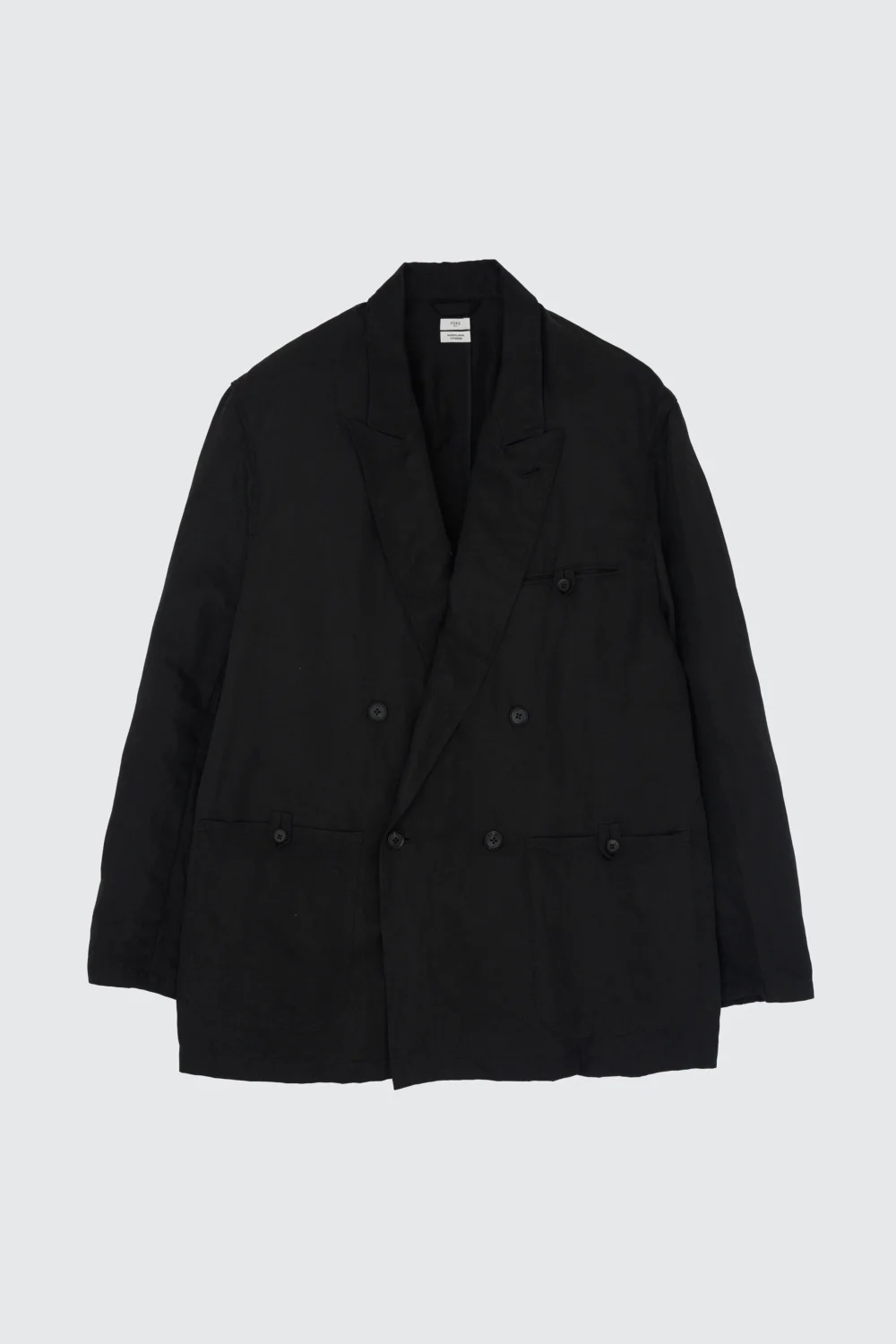 Linen Silk Kersey Double Breasted Blezer