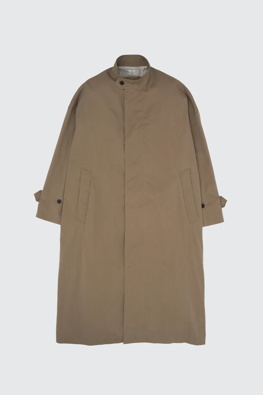 Cotton Nylon Vintage Twill Stand Collar Over Coat