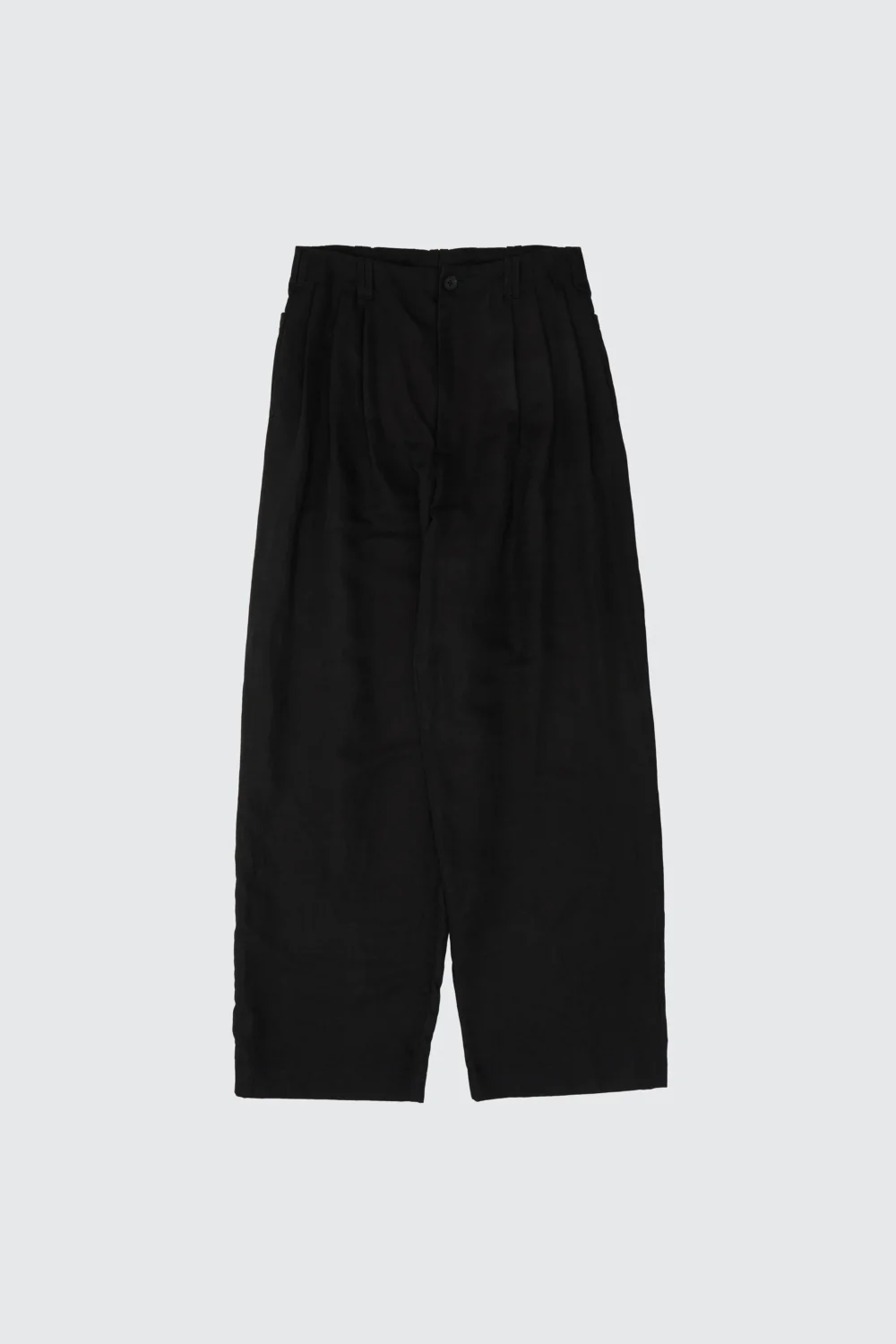 Linen Silk Kersey 3pleated Tapered Trousers