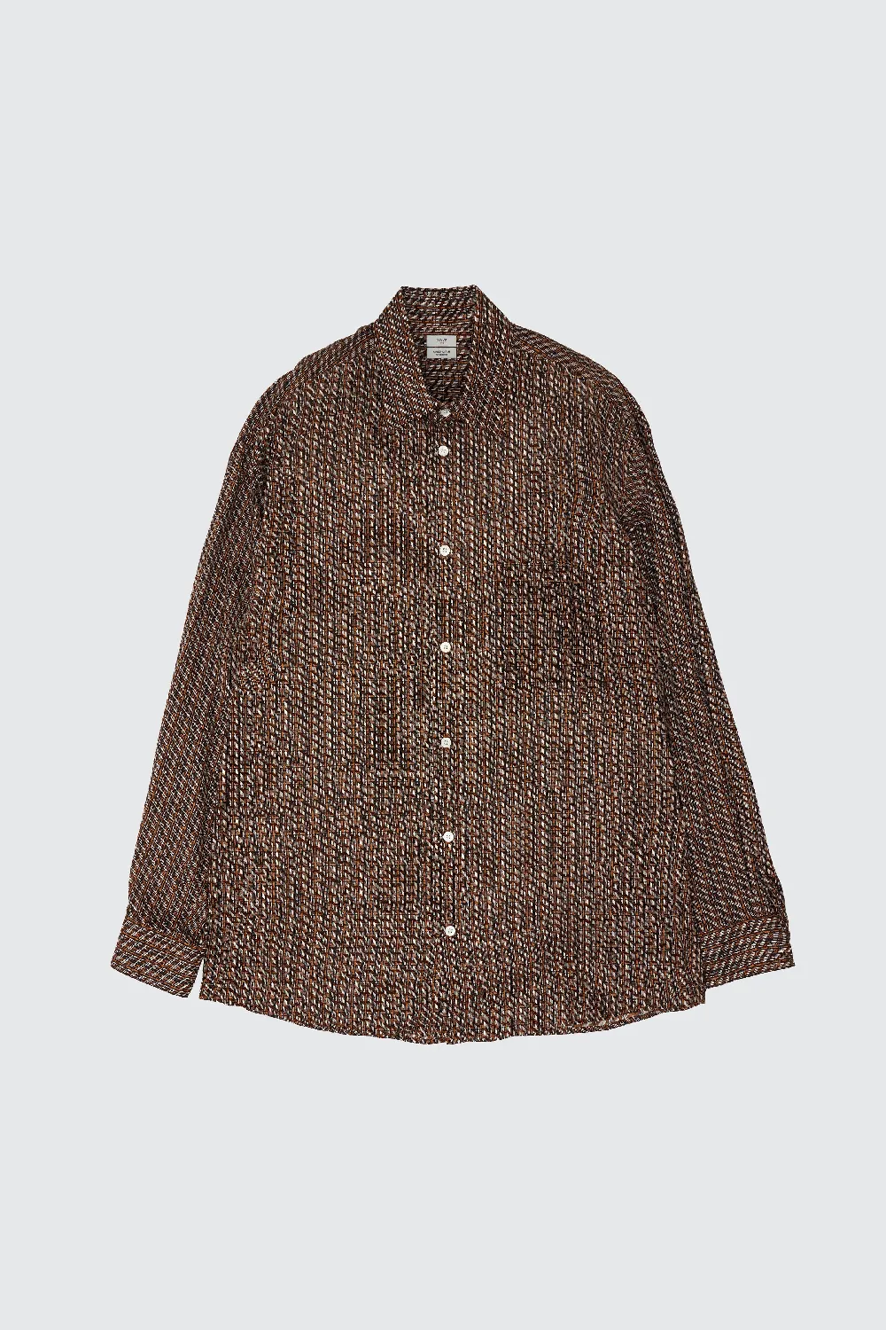 Vintage Pattern Printed Rayon Shirt
