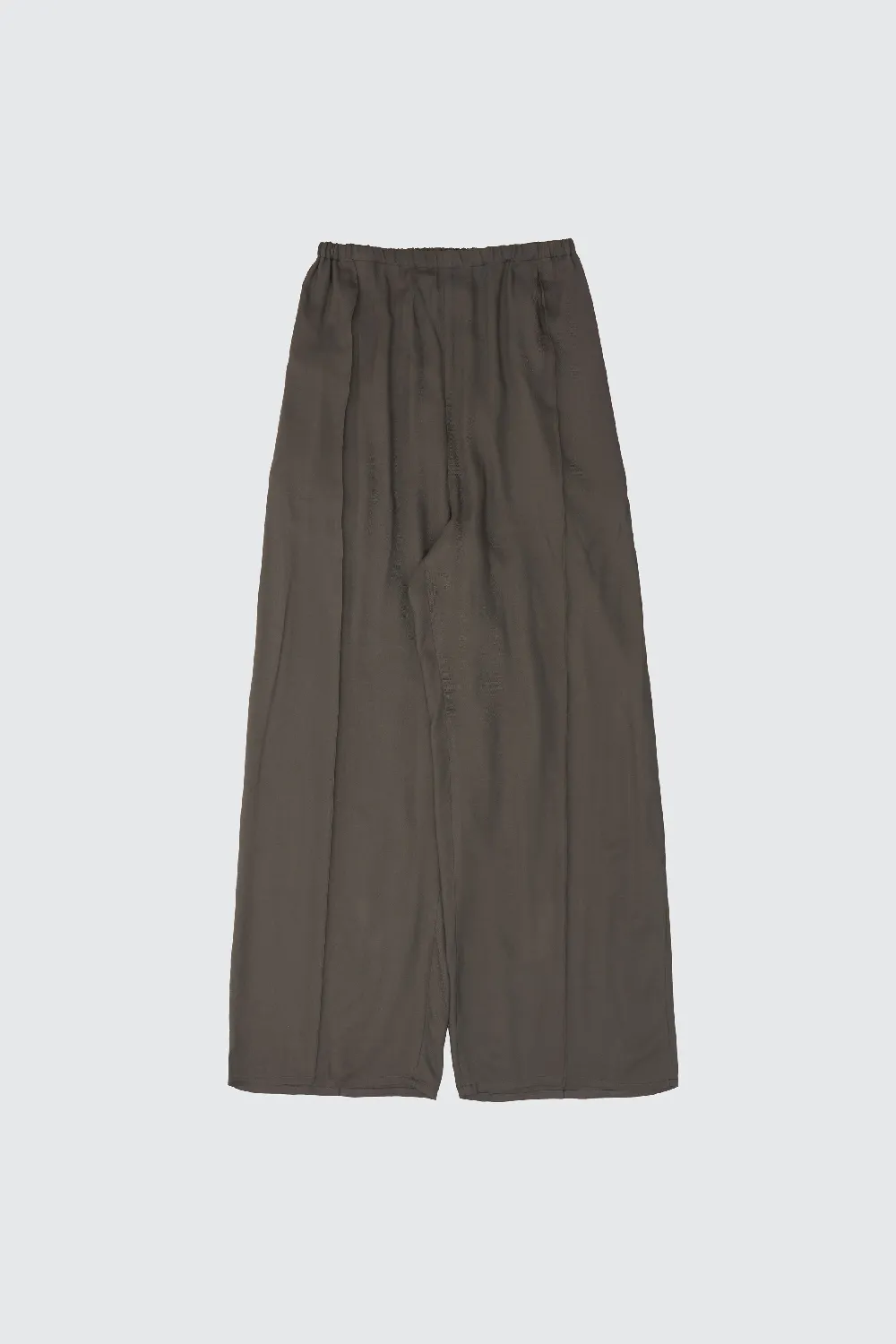 Modal Twill Front Flat 1pleated Easy Trousers