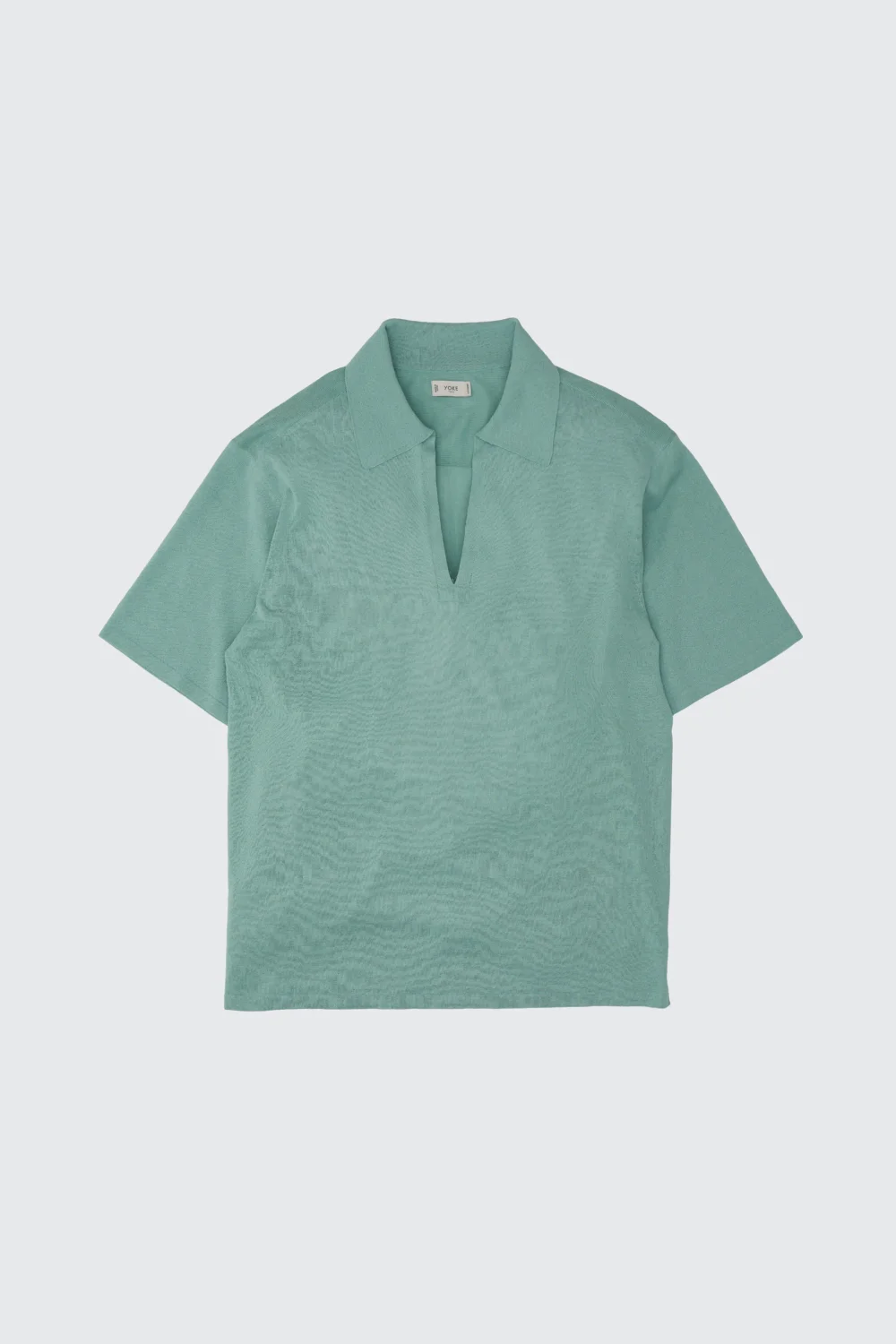Washi Polyester Knit Sheer Skipper Shirt