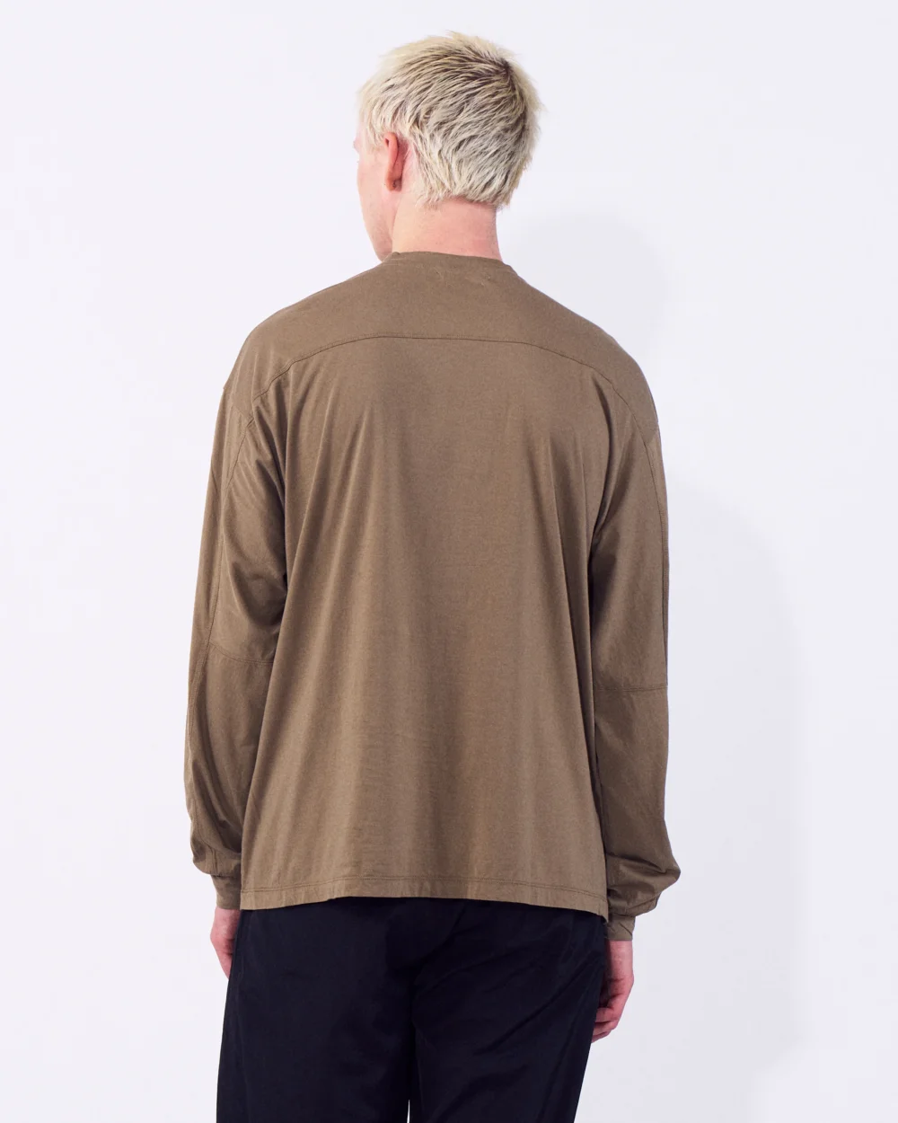 Suvin Cotton Yoke T-Shirt Long Sleeves - 5