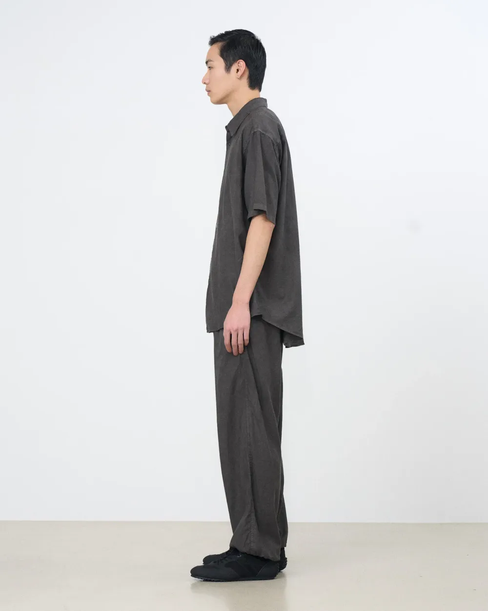 Cotton Silk Twill Garment-Dyed Loosed Shirt - 4