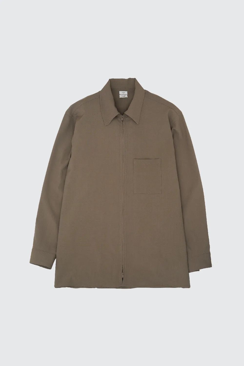 Wool Tropical Zip Shirt
