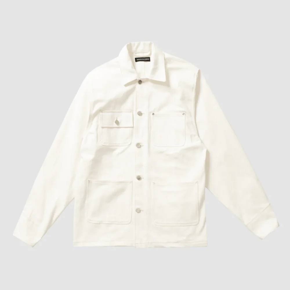Selvedge Chore Coat - Cream