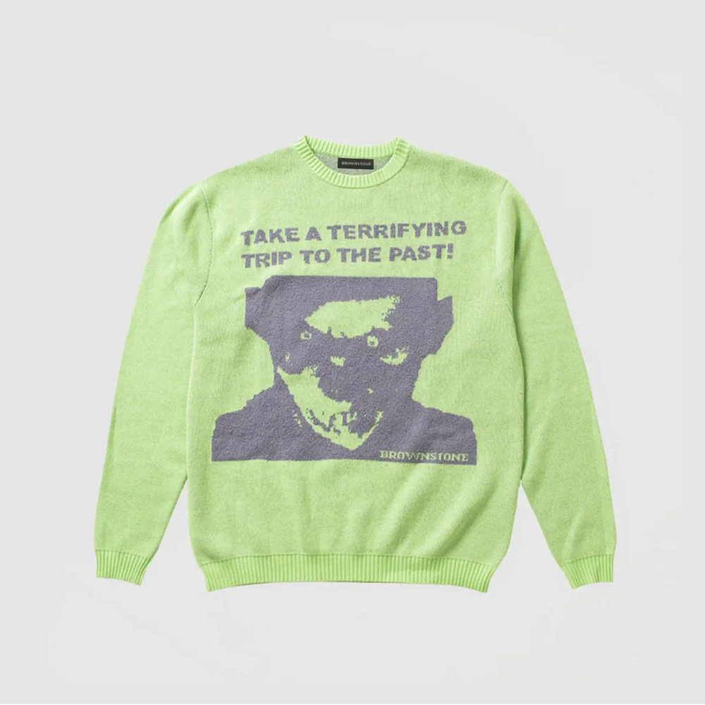 "Terrifying Trip!" Mohair Knit Sweater
