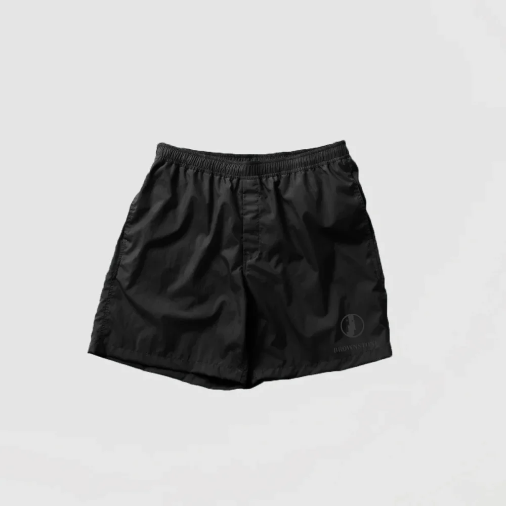 Nylon Water Resistant Short - Pitch Black