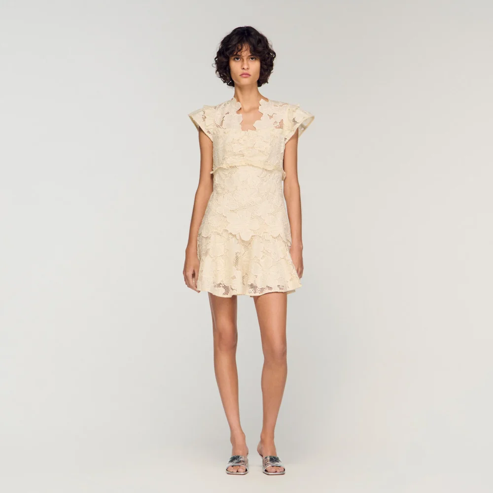 Mini guipure dress - 2