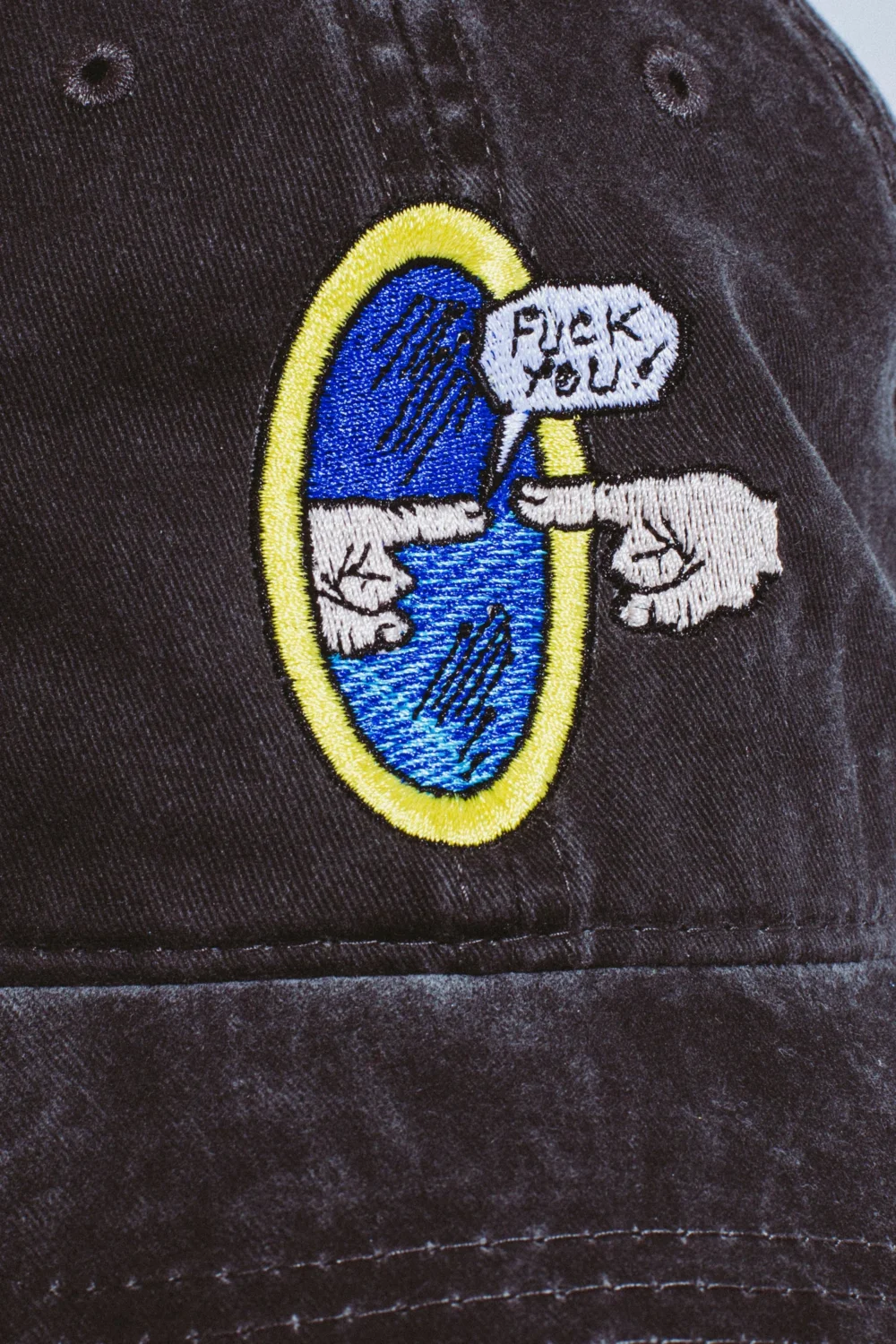 Fuck You Embroidered 6 Panel Hat - 5
