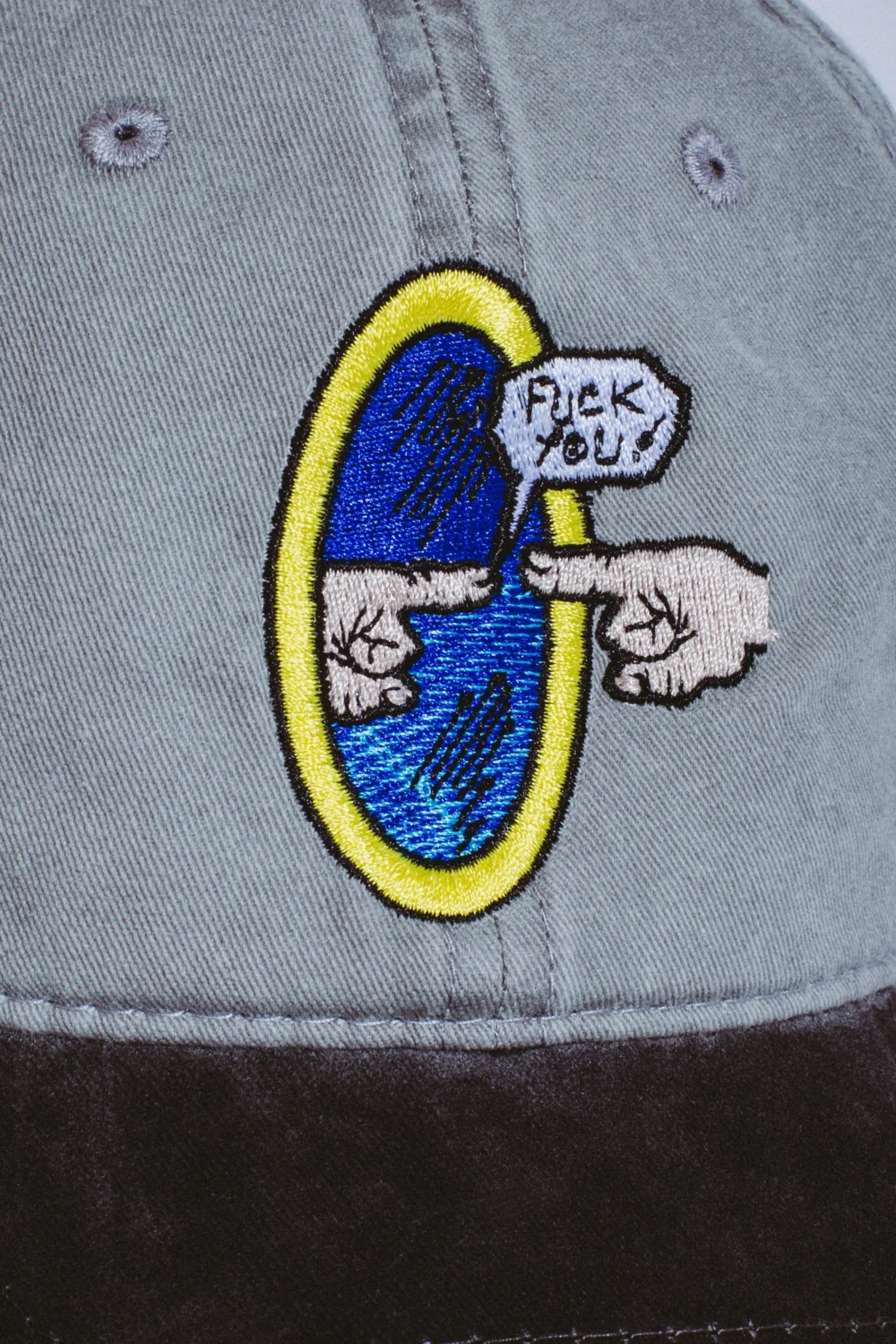 Fuck You Embroidered 6 Panel Hat - 2