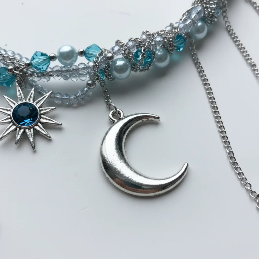 Crescent Drop Bead Neckpiece - 2