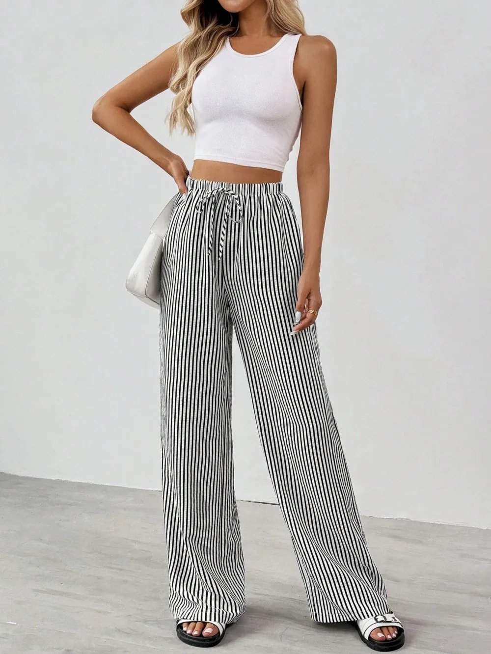 Summer Pinstripe Pants