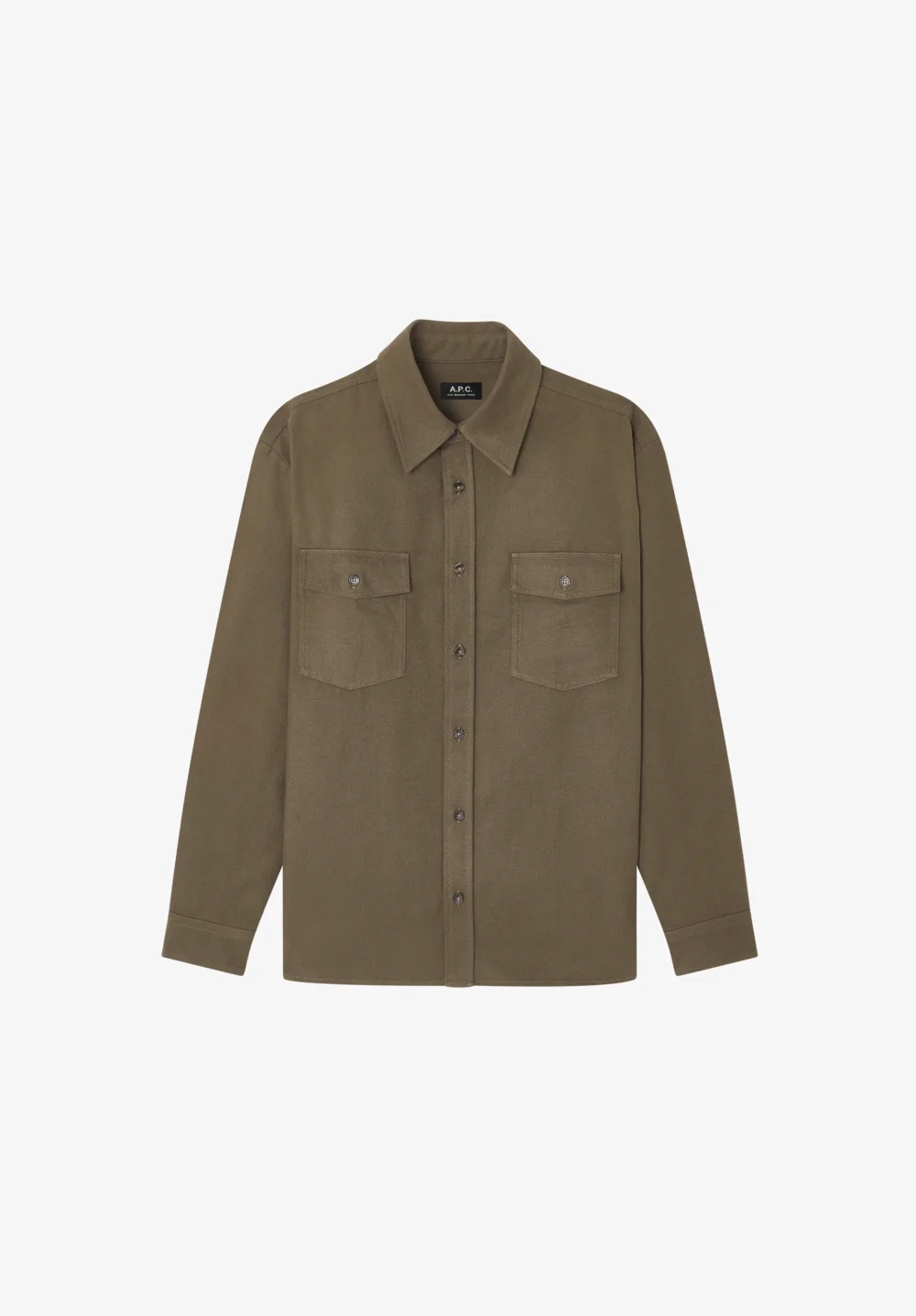 Solid-colour cotton overshirt - 2