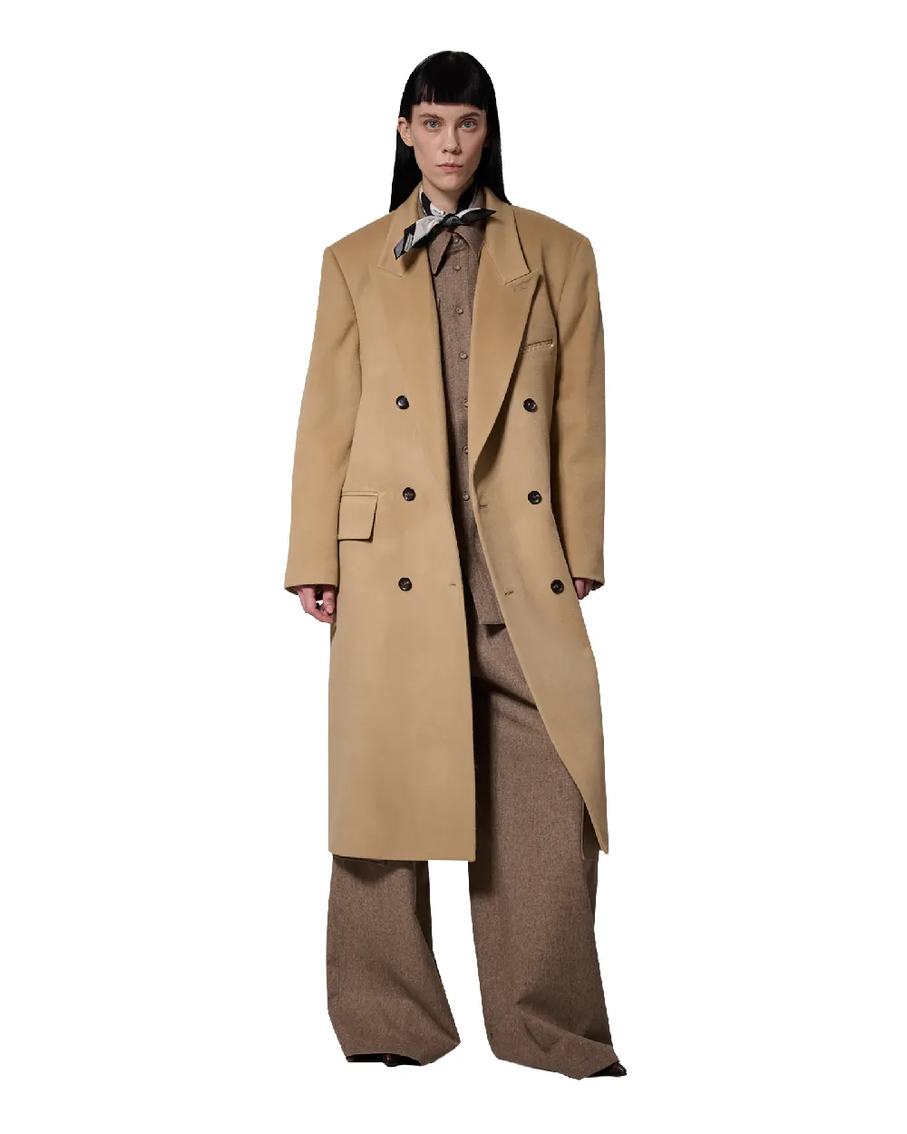 Daniel Double Brestead Coat (Beige)