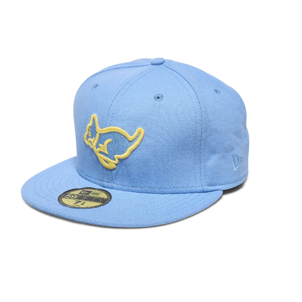 'Running Pup' Blue Fitted Cap