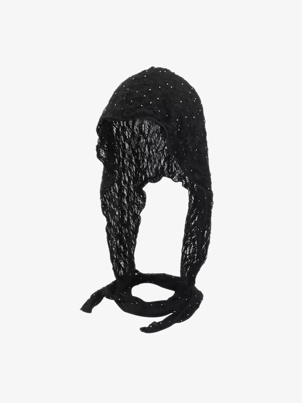 Vintage Lace Hollow Crochet Long Strap Headscarf Hat