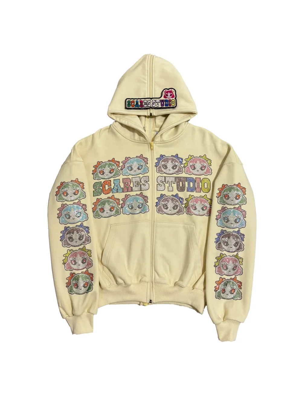 VANILLA CREAM MULTI-COLOUR BARBIE ZIPPER
