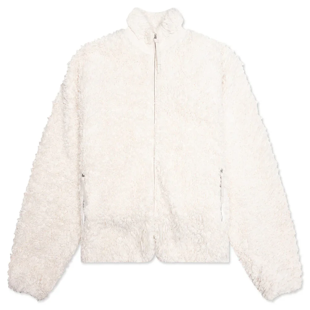 Cotton Fleece Jacket - Eggshell