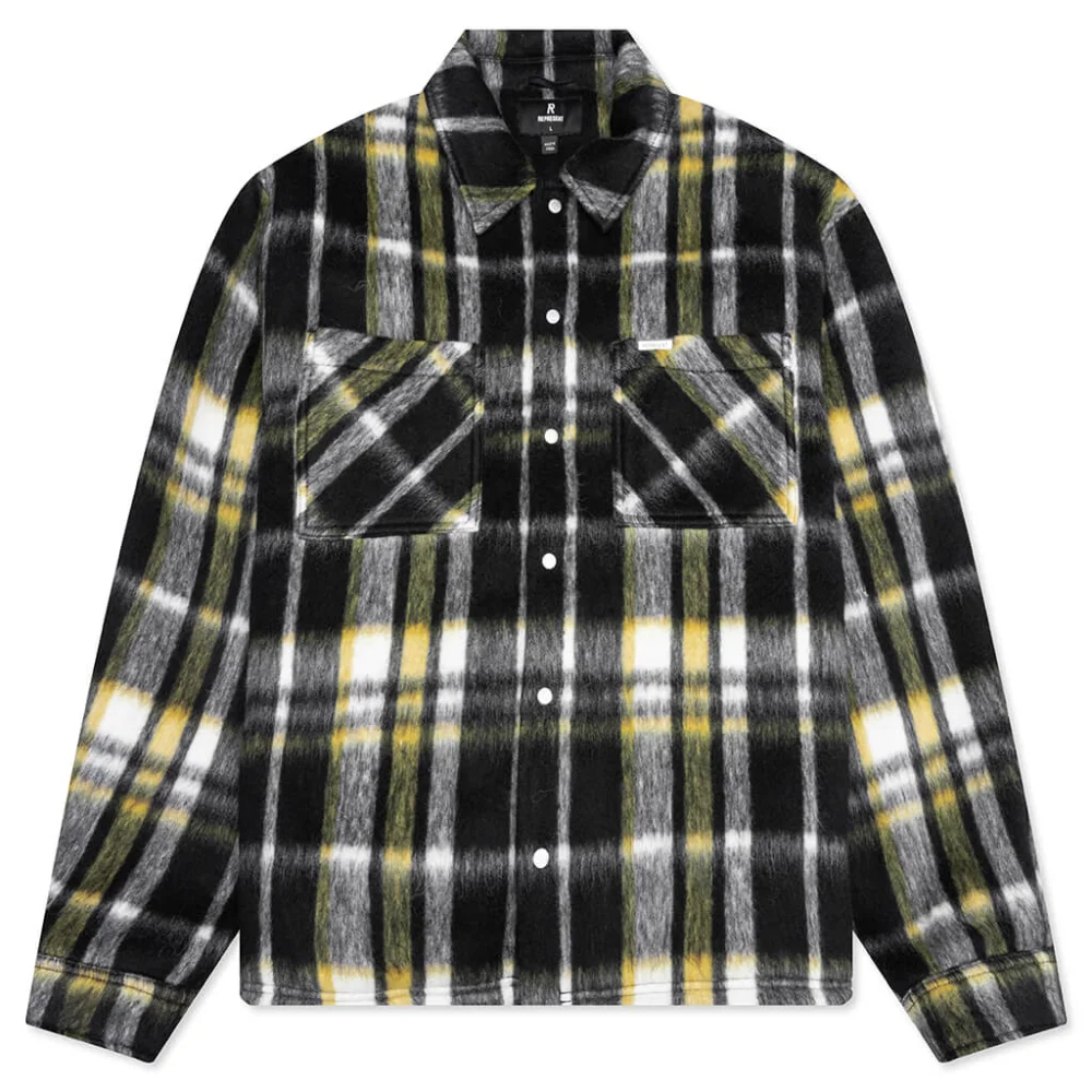 Textured Overshirt - Jet Black
