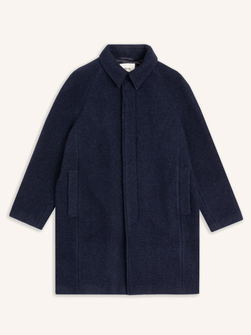 Dundas Overcoat in Midnight Italian Wool Blend